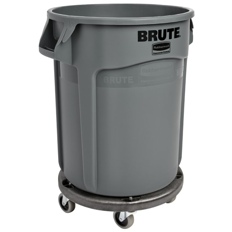 Rubbermaid transportroller voor BRUTE container, zwart, 5 rollen, diameter 464 mm